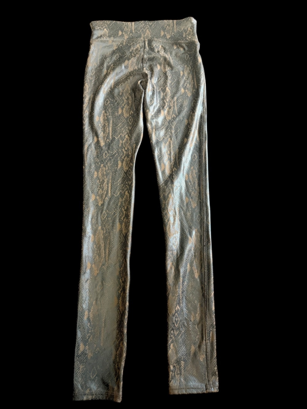 3/$30 ☀️ Spanx Leggings Faux Leather Mid Rise Snake Print Stretch